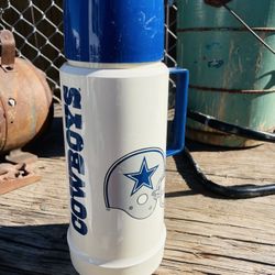 Vintage Falls Cowboys Thermos