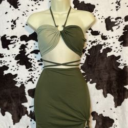 Army Green Dress 