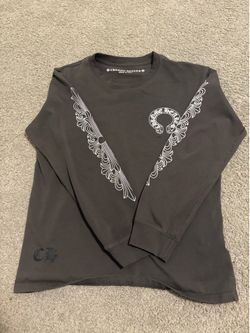 Brown chrome heart tee long sleeve