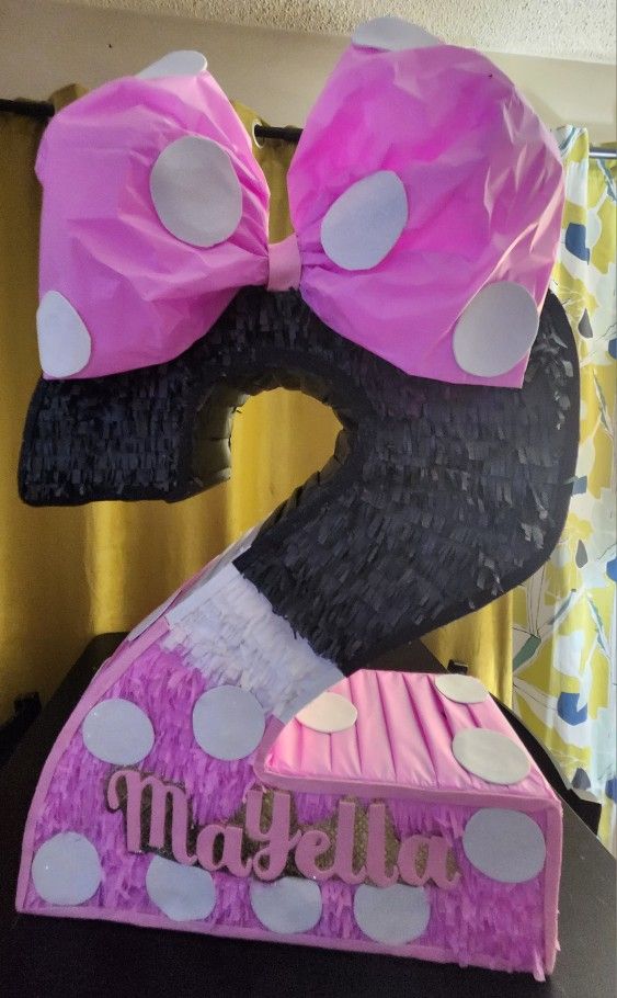 Number Minnie Mouse Pinata/Custom Made