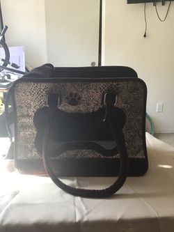 Soft-Sided Pet Carrier Bag Snake Print