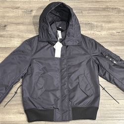 Blue Reebok Size M Bomber Coat 
