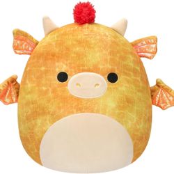 Squishmallows Original 12" Dieric Yellow Dragon Orange Mane Plush