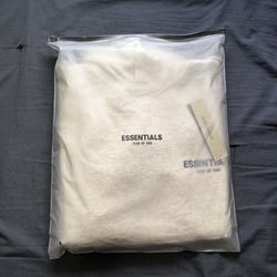 Light Oatmeal Essentials Hoodie