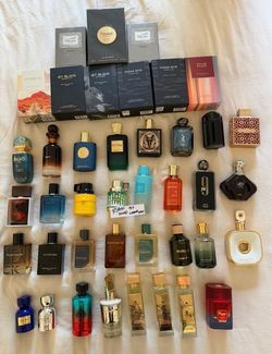 Large Lot of Mixed Fragrances and Perfumes Malul, Hawas, Rayhaan