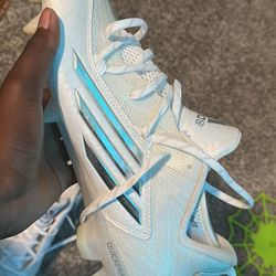 White Adidas Cleats Size 11