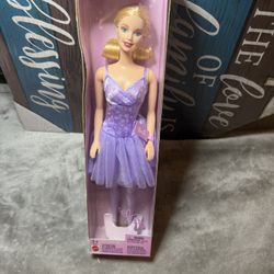 Barbie BALLET STAR Doll G3073 Purple Ballerina Lace Tulle Dress 2003 New In Box