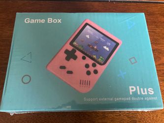 Game Box Plus Handheld Console – Retro Gaming System w/ Preloaded Games