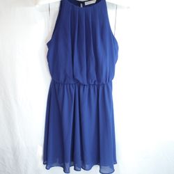 Lush Navy Blue Sleeveless Dress Size L