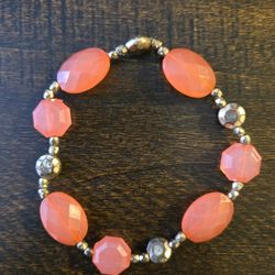 Coraltone Plastic Bead Bracelet