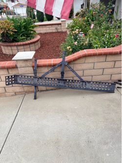 Steel Dirtbike Carrier/ Motorcycle Scooter Hauler Hitch Mount Rack Ramp Anti Tilt