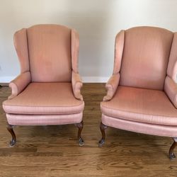 Pair Of Wingback Chairs
