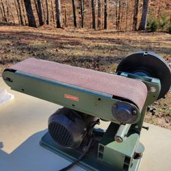Belt Sander and 6 inch disc Sander.