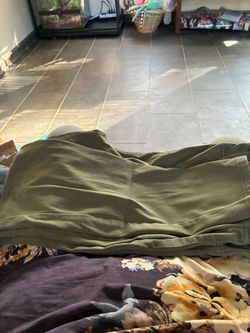Olive Green Chino Leggings