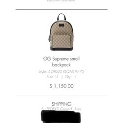 Gucci Backpack 