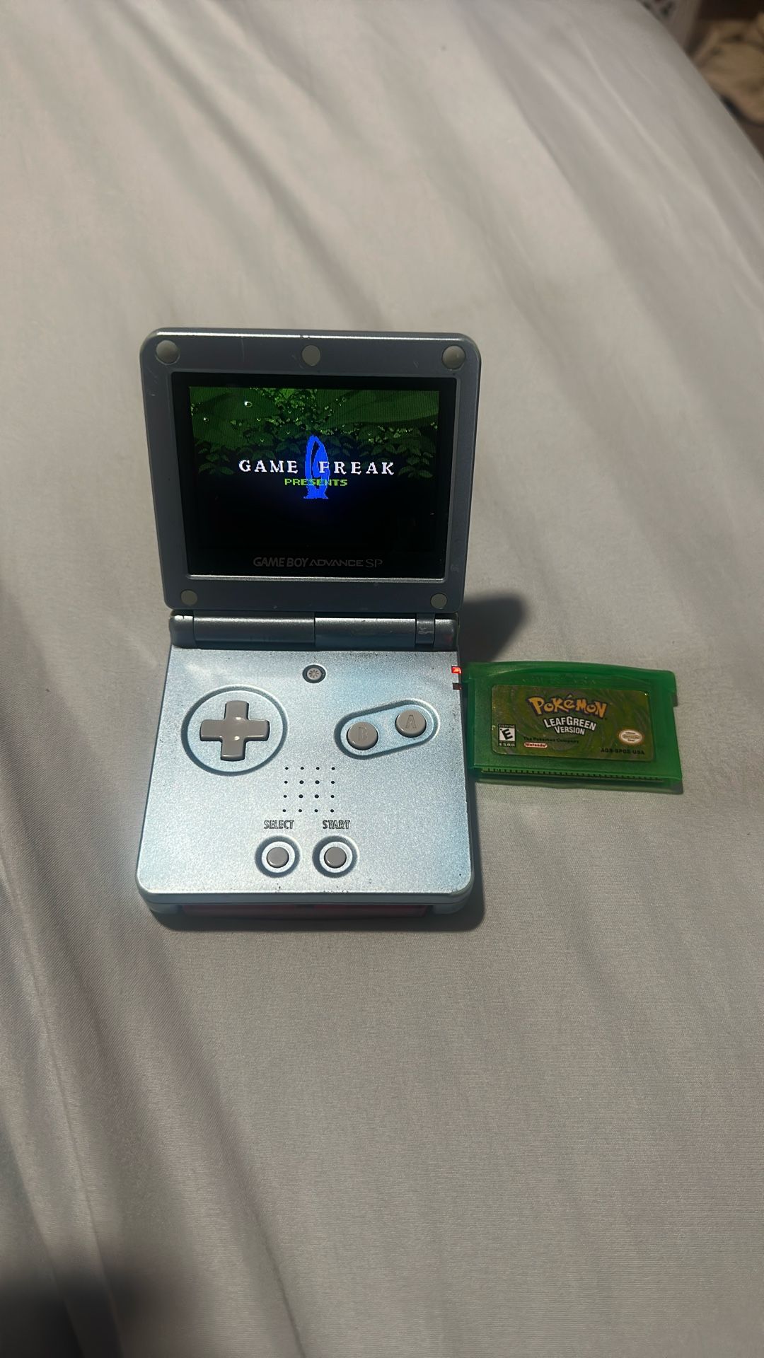Gameboy Sp W/ Ruby & Green Leaf