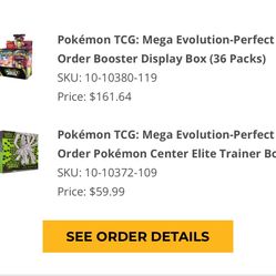 Perfect Order Pokemon Center ETBs / Booster Box