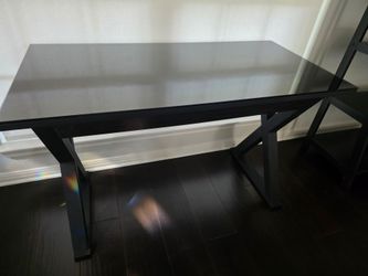 Modern Desk - glass top with drawer