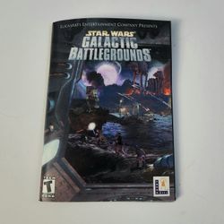 Vintage 2001 Star Wars Galactic Battlegrounds PC game Manual only 
