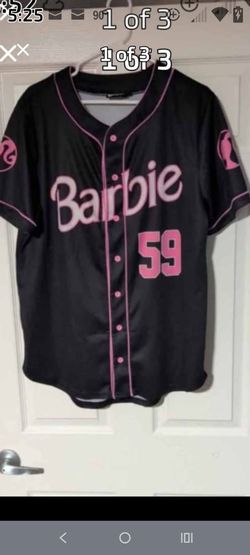 XL Barbie Baseball Jersey