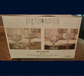 Fifth Ave Crystal Pedestal Dessert Cups Set Of 4