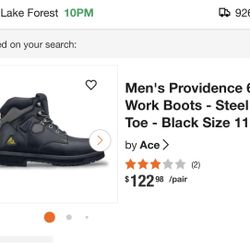 Steel Toe Work Boots 