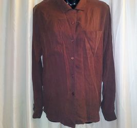 Vintage Laura Scott Silk Button Up Blouse