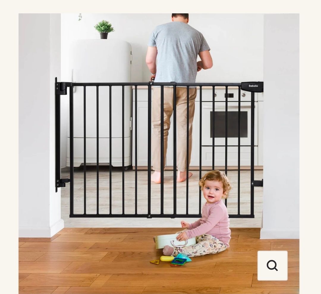 Babelio 29-46 wide black baby gate 28 tall