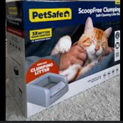 Pet safe Scoop free Clumping Litter Automatic Self -Cleaning  Cat Litter Box
