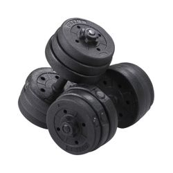 Man Workout Body Building Training Home Dumbbell Set Black