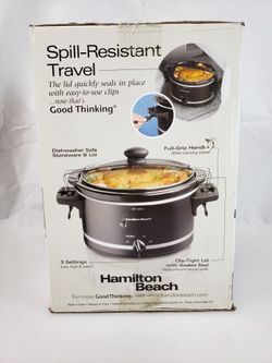 Hamilton Beach - Stay or Go 4-Quart Slow Cooker - Black