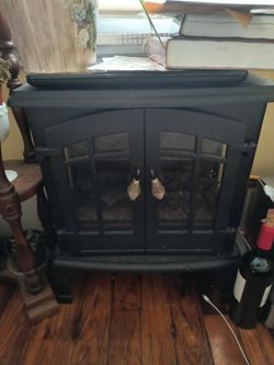 Small Working Fake Fireplace