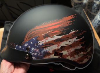 Never worn helmet