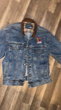 VTG Dun Brooke Up Stream Denim Jean Jacket Kellogg's Corn Flakes Trucker M