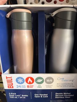 2 PK 24 oz Insulated Water Bottle