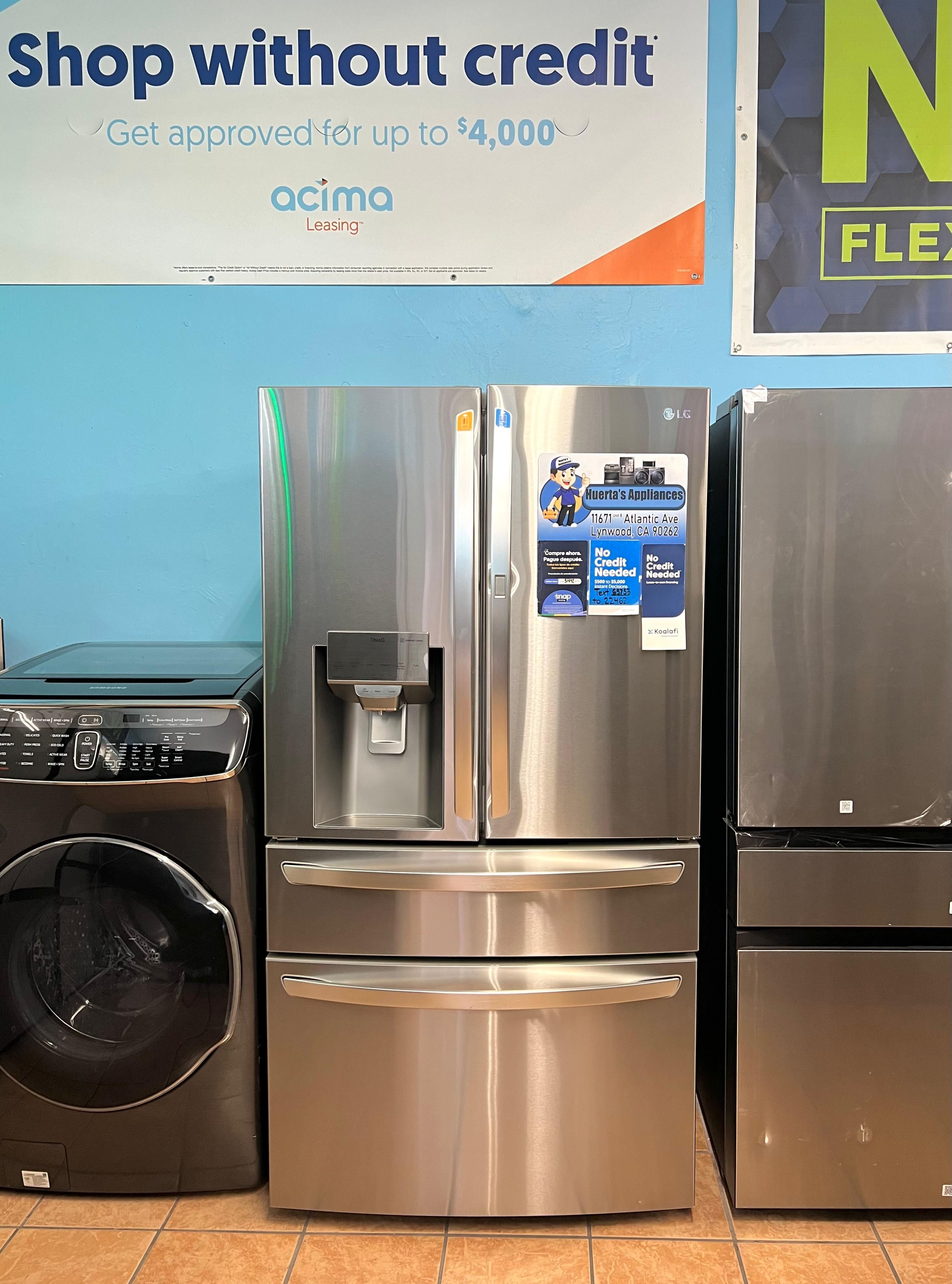 LG 30 Cu Ft 4 Door French Door Refrigerator Door In Door Full Convert Drawer Craft Ice