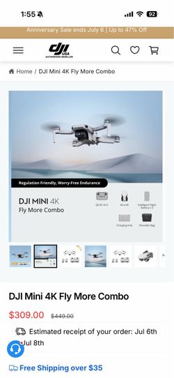 DJI Mini 4K Fly More Drone Set