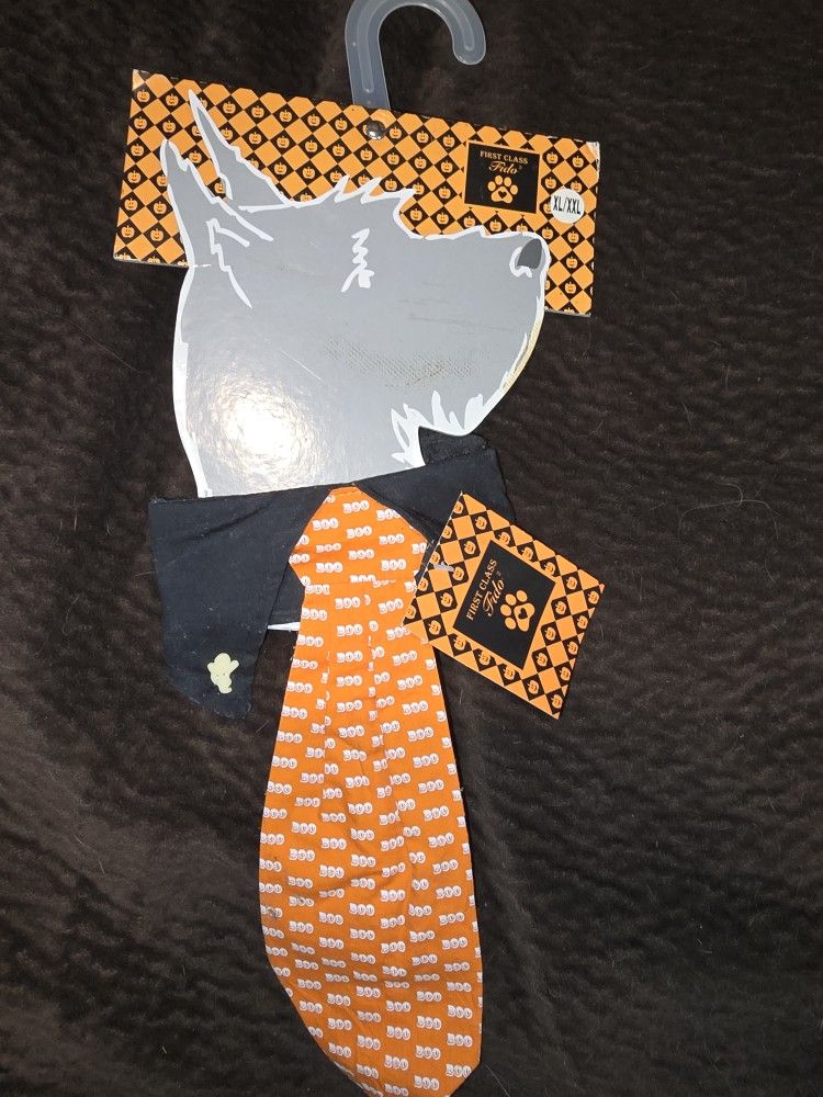Dog Halloween Collar & Tie