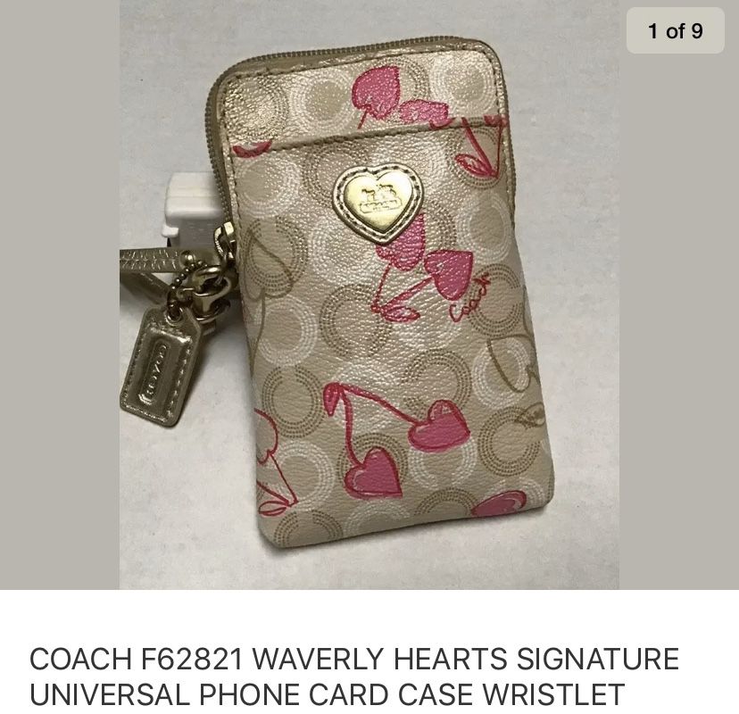 Coach phone card case