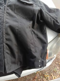 Black Textile Motorcycle Jacket