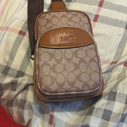 Coach Tan Cross Over Bag 