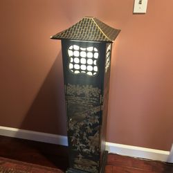“CD Holder” & Other Storage Shelving Unit With Light, Japanese Style Furniture Piece 