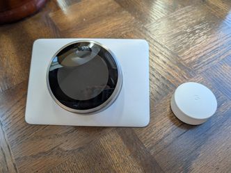 Google Nest Learning Thermostat (3rd Gen) Stainless Steel & Nest Temperature Sensor Bundle