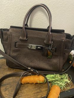 Coach Brown Bag Comes With Dust Bag 