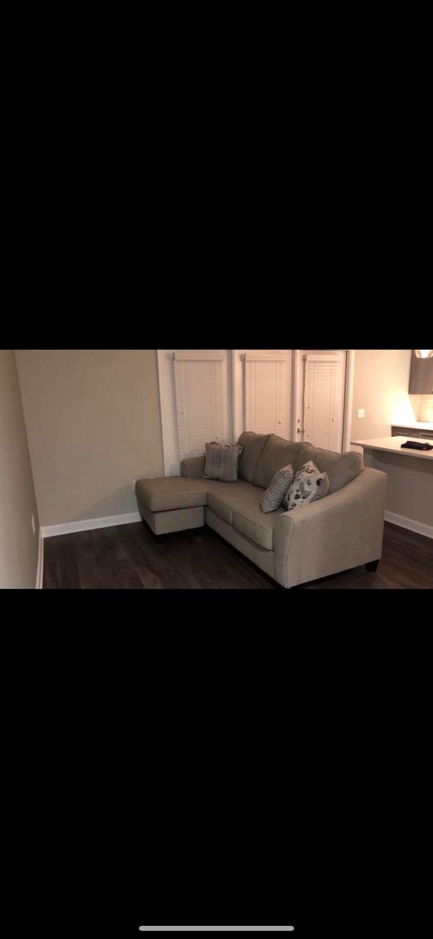 Beige L Shape Couch For Sale