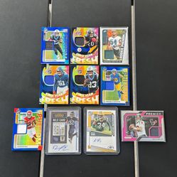 10 Football Trading Cards – Rookie, Autograph & Patch Memorabilia!