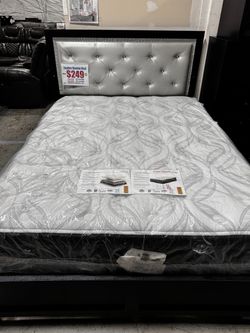 QUEEN BED FOR SALE (AVAILABLE IN KING*) !!NO CREDIT NEEDED !! TAKE IT HOME TODAY!! 🚛 SAME DAY DELIVERY AVAILABLE 🚚 Se Habla Español