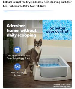 PetSafe ScoopFree Crystal Classic Self-Cleaning Cat Litter Box
