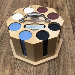 Michael Graves Poker Set + 2-Decks of Cards Mint Condition