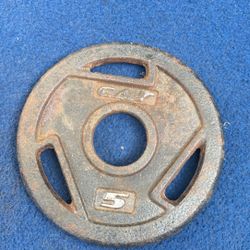 CAP Barbell 2" Olympic Grip Plate, 5lb (1x5lb)